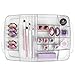InterDesign Rain Cosmetic Organizer Tray for Vanity Cabinet to Hold Makeup, Beauty Products - Clear