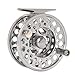 Fiblink Saltwater Fly Fishing Reel with Large Arbor 2+1 BB, CNC machined Aluminum Alloy Body and Spool (5/6 Wt, Silver)