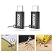 CHOETECH USB Type C Adapter, 2-Pack Micro USB to USB C Adapter [OTG] Convert Connector with Keychain Fast Charge Compatible Samsung Galaxy Note 9/S9/S9+/S8/S8 Plus/Note 8,Google Pixel, HTC 10, LG G6