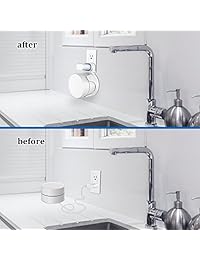 Soporte de montaje de pared para Google WiFi Routers y Beacons, mejor diseño para cuerda Google Mesh Wifi Node System Cord, Paquete con 3