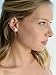 Mariell Ivory Freshwater Pearl Stud Clip On Earring for Women, 9mm, Non-Pierced Earring Birthday Gift
