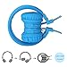 Termichy Wired Kids Headphones with Microphone and Music Sharing, Foldable Lightweight Adjustable Stereo Headset for Cellphones Smartphones iPhone iPod Laptop Computer and More (Blue)
