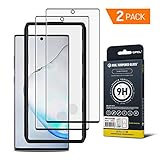 GPEL Galaxy Note 10 Plus Screen Protector [2-Pack] Tempered Glass Compatible with Ultrasonic Fingerprint Case Friendly HD Clear 3D Curved Bubble Free 9H Hardness Easy Installation with Applicator