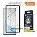 GPEL Galaxy Note 10 Plus Screen Protector [2-Pack] Tempered Glass Compatible with Ultrasonic Fingerprint Case Friendly HD Clear 3D Curved Bubble Free 9H Hardness Easy Installation with Applicator