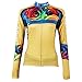 QinYing Women Rose Flowers Printing Long Sleeves Bicycle Jersey XS-XXXL