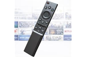 Controle Remoto Compatível Samsung para Smart TV — Teclas de Atalho para Netflix, Prime Video e + 2 - Funciona em Modelos 4K, QLED, Crystal, Neo QLED e OLED — Não Precisa Configurar