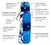 Nenda collapsible hiking travel foldable leak proof silicon camping backpacking leakproof water bottle bpa free accessories men women kids cool blue