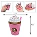 Rednow Jumbo Squishies Slow Rising Toy Cat Hamburger + Coffee cup + French Fries, Sweet Scented Squishy Toys Stress Relief Toys for Children&Adults(3pcs)