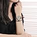 Nextstart Hollow Music Note Notation Watch Stainless Steel Quartz Wristwatches Men Women Mesh Watches