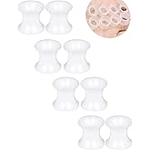 Pexveiuu 10G-50mm Clear Silicone Gauges for Ear Double Flared Ear Gauges Tunnels Flexible Plugs Tunnel Earrings for Women Men