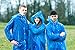 KeepDry! Extra Thick Disposable Emergency Rain Ponchos ~ Premium Quality, Lightweight, Waterproof & Tear Resistant ~ For Hiking, Tours, Sightseeing, Theme Parks, Festivals & More (10 Pack, Blue)