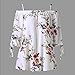 Cold Off The Shoulder Short Sleeve Flowy Trendy Embroidered Shirt for Women