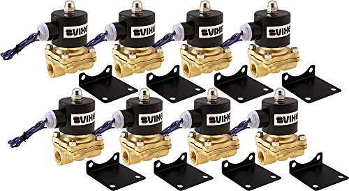 Vixen Air 3/8 NPT Air Ride Suspension High Flow Electric Air Valves/Solenoids 210 PSI Four Corners VXF2038-8