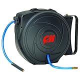 Campbell Hausfeld Air Hose Reel with Retractable 50 Foot Hose, 3/8 Inch ID (PA500400AV)