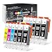 GPC Image Compatible Ink Cartridge Replacement for Canon 250XL 251XL to use with Pixma MX922 MG7520 MG5520 MG5420 MG6620 IP8720 iX6820 MG5620 Printer (4 PGBK,2 Black,2 Cyan,2 Magenta,2 Yellow,12 Pack) primary