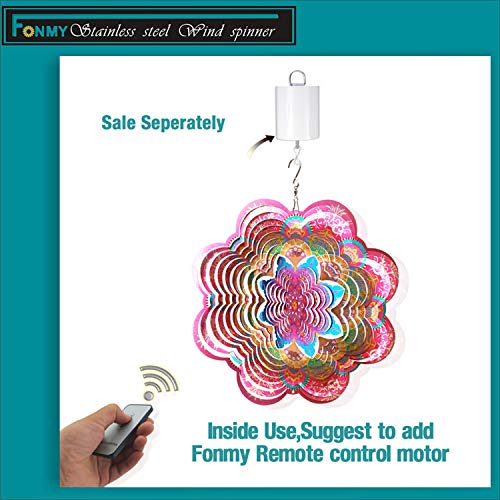 FONMY Wind Spinner 3D Stainless Steel Christmas Decoration Room Decor