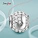 SOUFEEL New Letter J Charms Swarovski 925 Sterling Silver Charms For Bracelets Necklaces Letters Series