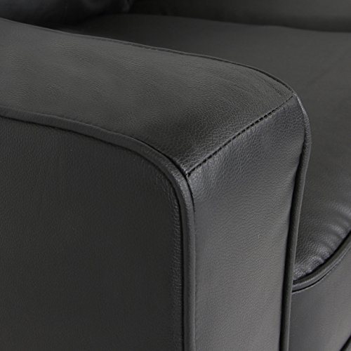Oliver and Smith Fur_s295blackleather_Prime Sectional Sofa Black