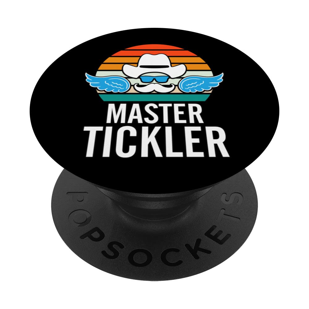 Master Tickler Dad Playful Daddy Funny Dad Jokes PopSockets Swappable PopGrip
