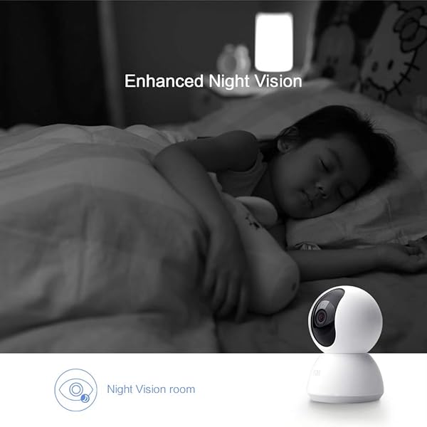 Xiaomi Cmara Domo HD 1080P Sistema de cmaras IP de Seguridad para vigilancia de Seguridad inalmbrica con Motion Tracker Alerta de Actividad visin Nocturna iOS Android