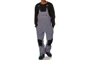 ONEDREAMER Men's Snow Bibs Ski Pants Adjustable Snowboard Bib Outdoor Waterproof Insulated Ripstop Snowboarding Overalls Winter