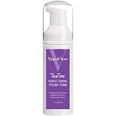 Virgo de Novo Purple Toning &amp; Styling Foam - Brightens Blondes - Brondes - Removes Yellow &amp; Brassy Tones on Balayaged, Bleached, or Highlighted Hair - Adds Natural Body - 1.7 oz