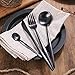 Jinsen Stainless Steel Flatware Set for Home Kitchen Restaurant Hotel (Matt Black)
