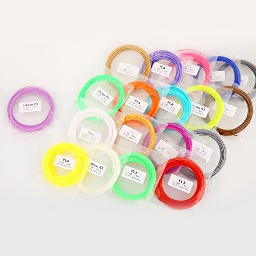 Innovative Joy 3D Pen/Printer Filament Refills PLA 1.75mm Fun Pack Sample 340 Linear Feet Total of 20 Different Colors