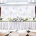 WOWOSS 60 Packs White Paper Fans Wedding Fans Round Shaped Folding Fans Plastic Handle Wedding Celebration Birthday Party Favor