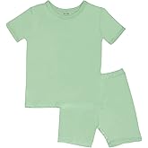 GUISBY Rayon of Bamboo Baby Toddler Kids Girls Boys Soft Short Pjs Cool Summer Pajamas 2pcs Sets