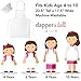 Dapper&Doll Kids Apron and Chef Hat - Gift Set for Boys Girls Ages 4-10 - Blue Stripe