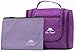 Premium Cosmetic Bag By AmElegant - Spacious Women And Men Toiletry Bag - Makeup Organizer And Beauty Product Organizer (Purple)