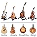 Guitar Stand, Ohuhu A Frame Portable Guitar Floor Stands Adjustable Light Weight Foldable Guitar Holder for Guitar, Bass, Violin, Ukulele, Banjo, Mandolin (Black) (1 - Pack)