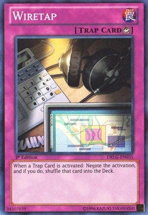 Yu-Gi-Oh! - Wiretap (DRLG-EN035) - Dragons of Legend - 1st Edition - Super Rare