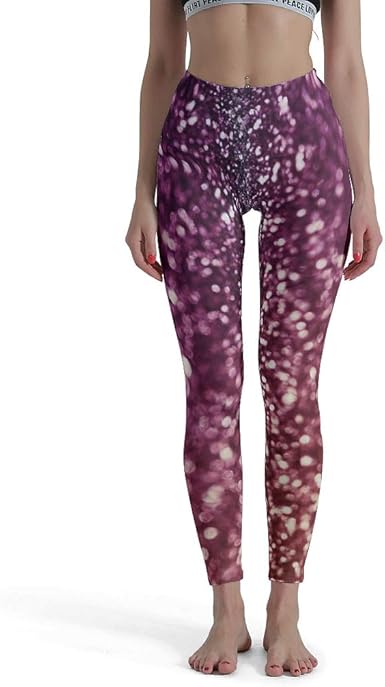 glitter yoga pants