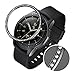 GELISHI Stainless Steel Bezel Ring Compatiable Galaxy Watch 42mm/Gear Sport, Sparkling 72 Crystal Diamond Bezel Cover Adhesive Anti Scratch & Collision Protector for Galaxy Watch Accessory - Black
