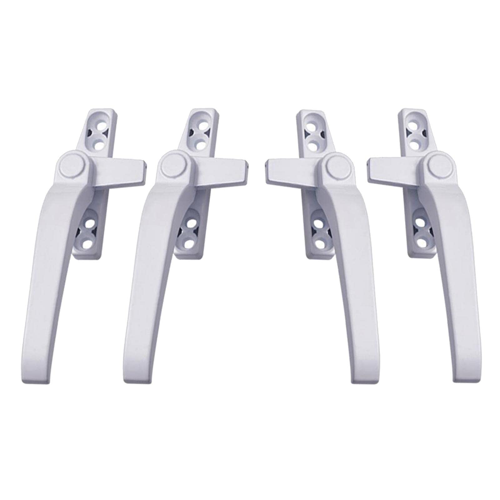 LOVIVER 4X Window Handles with Long Lever Fitting for Turning Double-Glazed Doors