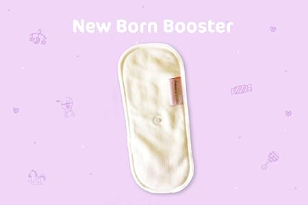 Superbottoms Organic Cotton New Born Booster Compatible with New Born Cover Diapers, New Born