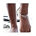 ZEALMER Boho Vintage Beads Tassel Anklet Retro Style Beads Flower Ankle Foot Chain Jewelry (Turquoise Starfish Anklet)