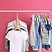 HOUSE DAY Closet Organizers and Storage, Magic Space Saving Hangers, Multi Hanger Closet Organizer, College Dorm Room Essentials, Closet Storage Organization (8 Pack, Silver)
