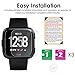 CAVN 3-Pack Compatible Versa Screen Protector, Tempered Glass Waterproof Screen Cover Saver Compatible Fitbit Versa Smartwatch [9H Hardness] [Crystal Clear] [Anti-Scratch] [No-Bubble]