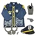 TopTie Police Costume for Kids, Halloween Role Play Dress-Up Set for 3-7 Years Old-Navy Blue-S