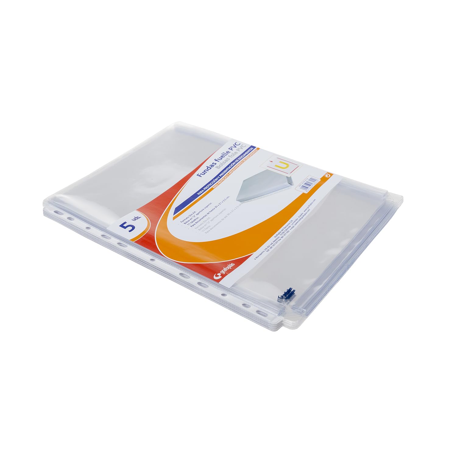 grafoplas 5830000 – Covers PVC Bellows in U, A4, Transparent