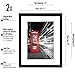 Americanflat 2 Pack - 11x14 Black Picture Frames - Made to Display Pictures 8x10 with Mats or 11x14 Without Mats - Wide Moldings