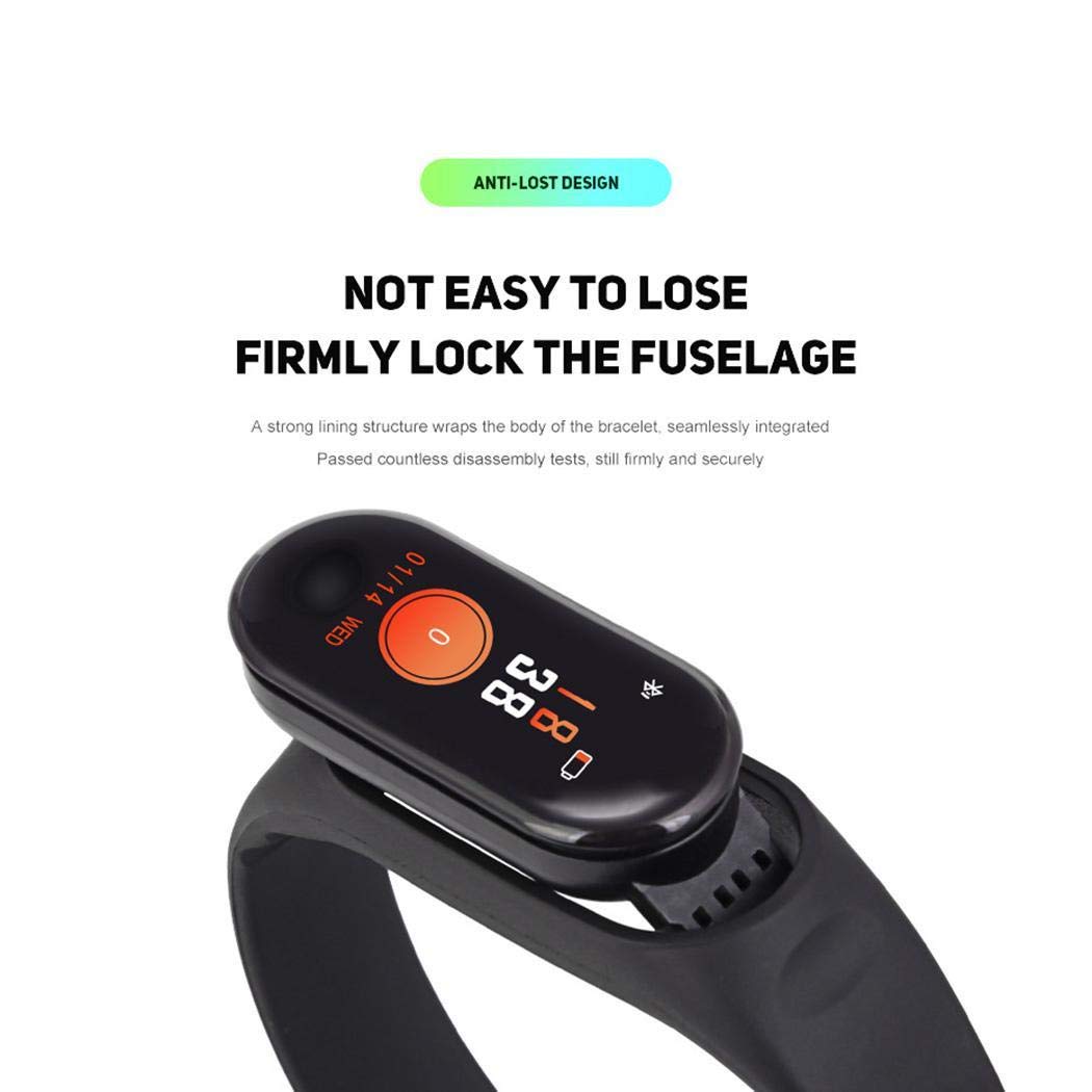 Bluetooth Reloj Inteligente Rastreador de Ejercicios Monitor de Ritmo Cardiaco Deportivo Smartwatch