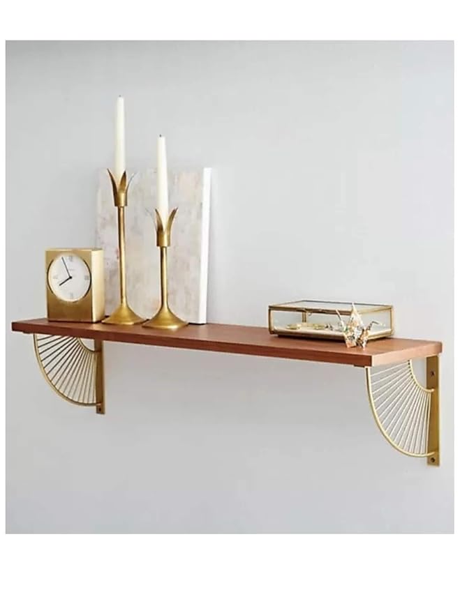 Hubwooden Book Shelf Wall Mounted Heavy Duty Metal Invisible Book Shelves Wooden Wall Decor Wall