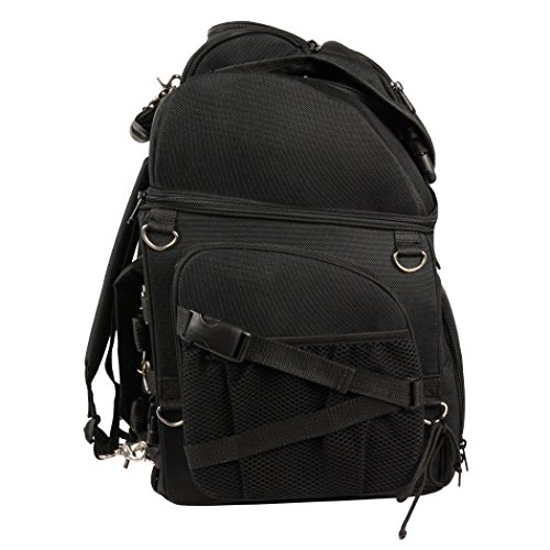 Milwaukee Performance SH689 Black Large Nylon Sissy Bar Bag with Back Pack Straps