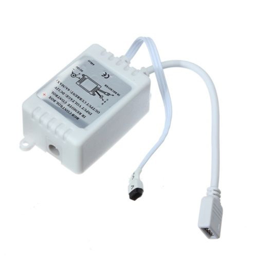 ABCOnline LED Strip Lights, 5M RGB 3528 Color Changing Rope Lights Non Waterproof LED SMD Strip Light Kit+44 Key IR Remote Controller (5M, Colorful)