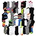 TeeHee Socks 50 Pairs Various Sample Socks Value Pack (Womens NoShow)