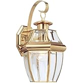 Generation Lighting 8067-02 Lancaster Traditional One - Light Outdoor Wall Lantern Outside Fixture, Polished Brass Finish